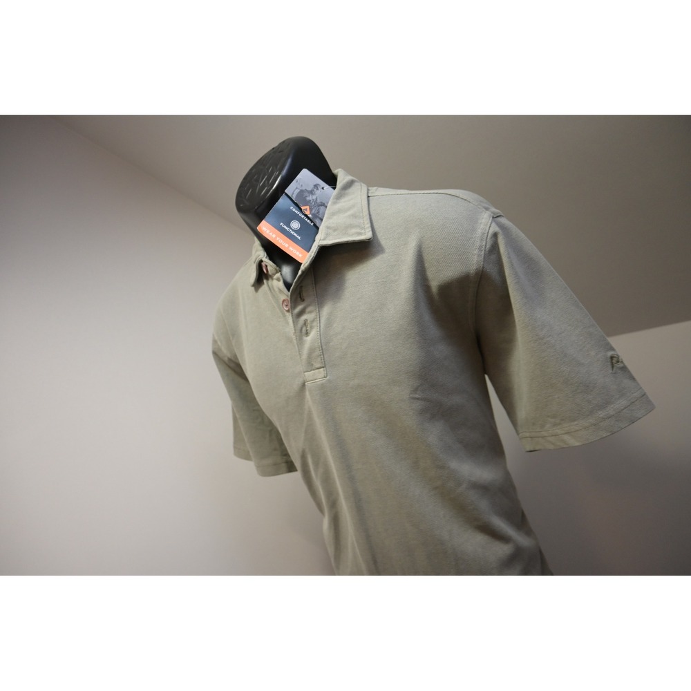 Ridgecut Polo Shirt Men Medium Olive Tan‎ Toughwear Short Sleeve Workwear New